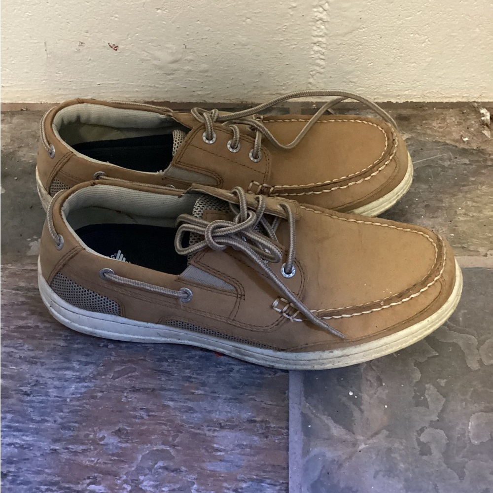 Men's Tan Casual Boat Shoes